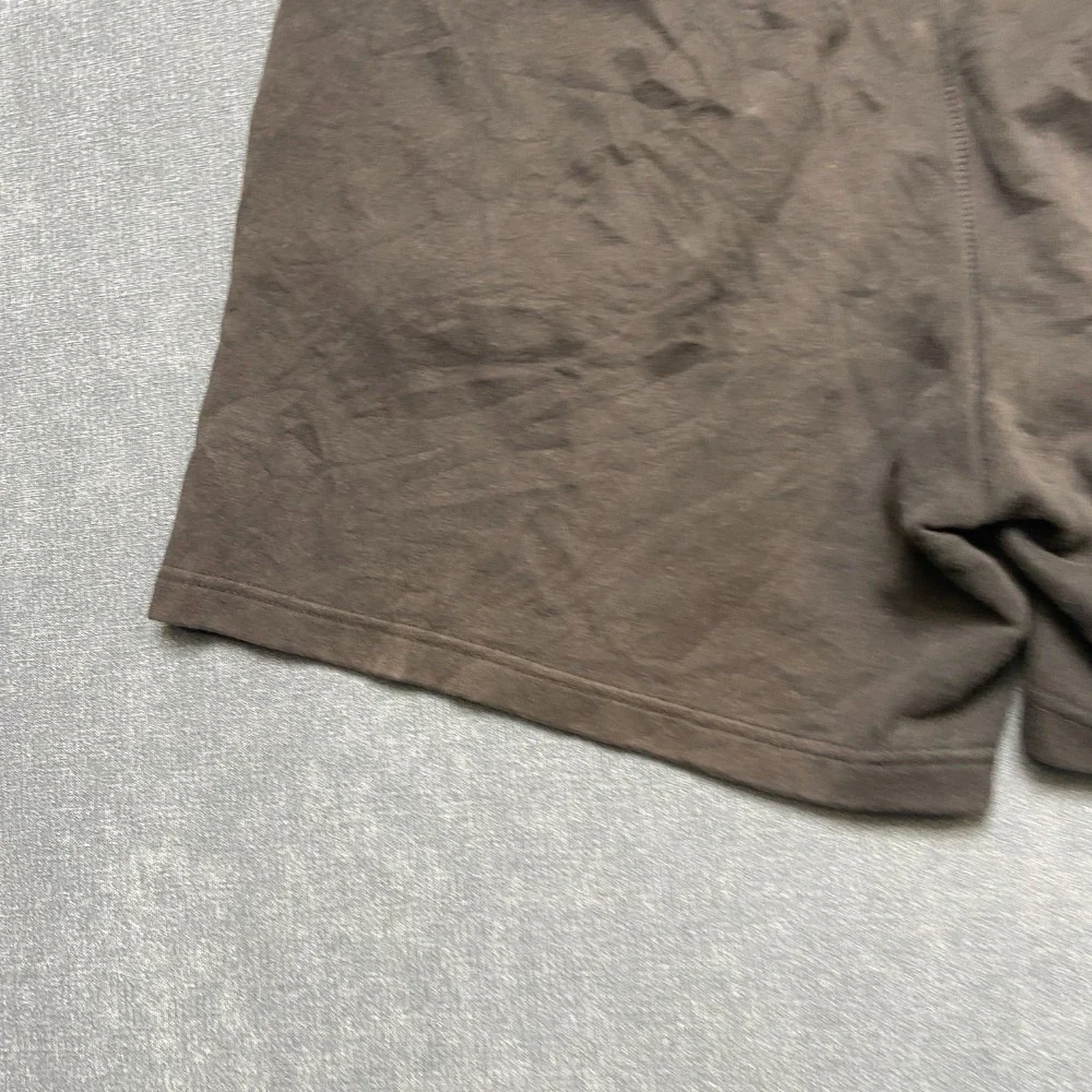 The North Face Sweat Shorts Mens L Black Fleece Lined Logo Drawstring Athletic